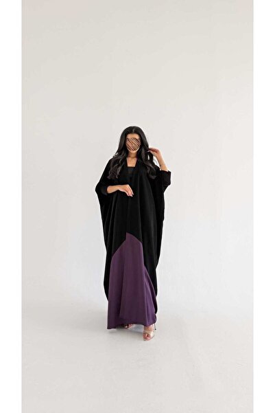 AYA Mw2173 - Abaya in Crepe Nishabat with an Exclusive and Sophisticated Cut