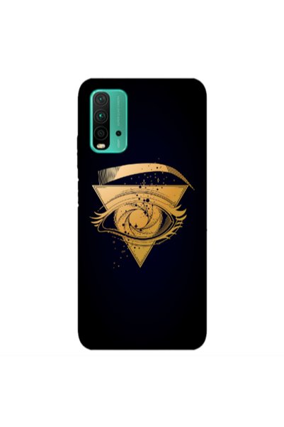 Other Xiaomi Redmi 9T Triangular gold eye Transparent Silicone TPU Θήκη