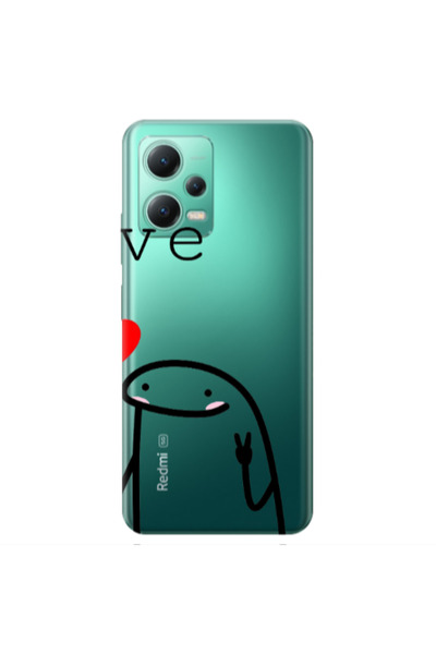 Other Xiaomi Redmi Note 12 Pro 5G Love 2 Transparent Silicone TPU Θήκη