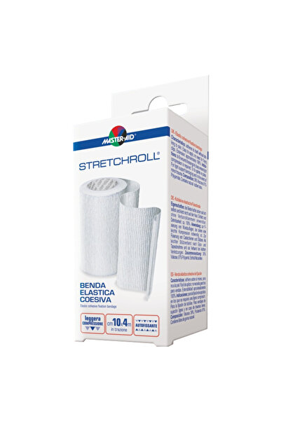 Master Aid | Stretchroll Ελαστικός Αυτοσυγκρατούμενος Επίδεσμος 10cm x 4m | 1τμχ