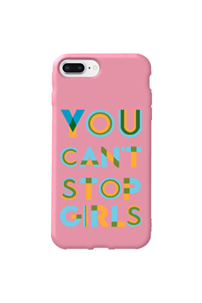 Other Apple iPhone 7 Plus You Cant Stop Girls Pink Colored Silicone TPU Θήκη
