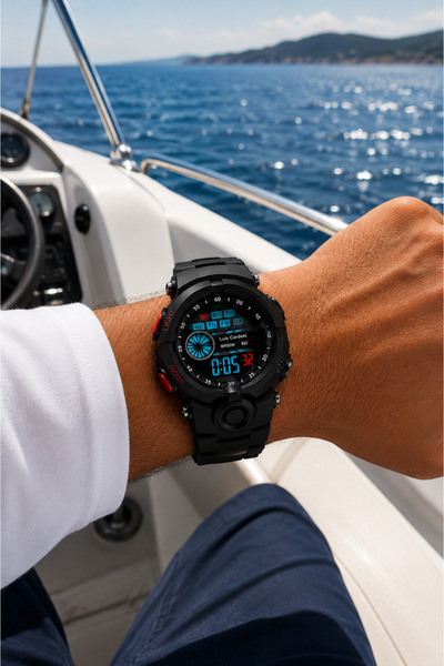 S.POLO Silicone Cord Men's Sports Wristwatch