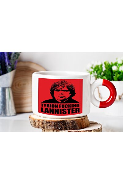 ART HEDİYE Tyrion Fucking Lannister g O t Luxury Nes Cafe Cup with Red Handle...