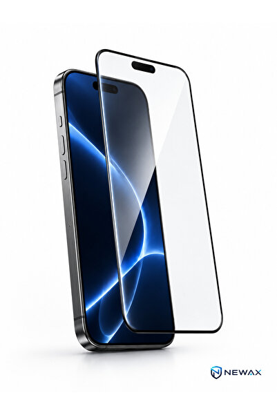 NEWAX iPhone 12 Pro Max Uyumlu 6D Cam Ekran Koruyucu Tam Kaplayan Temperli Kı...