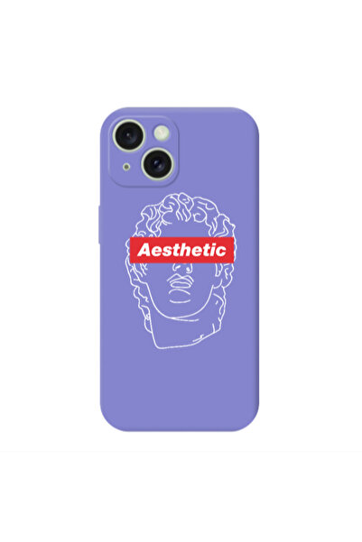 Other Apple iPhone 15 Plus Aesthetic Purple Colored Silicone TPU Θήκη