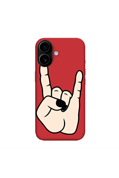 Other Apple Iphone 16 plus Rock Red Colored Silicone TPU Θήκη