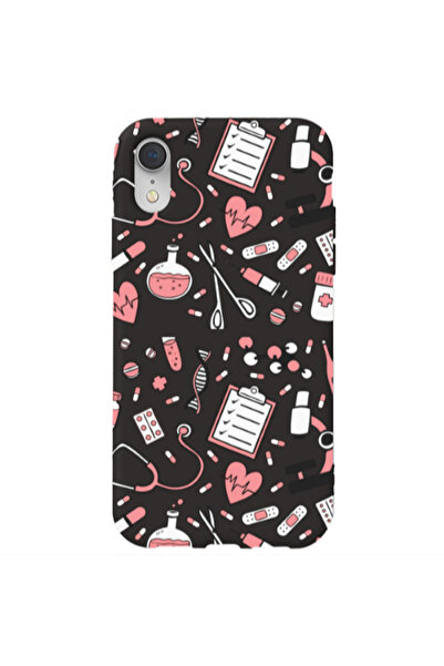 Other Apple iPhone Xr Laboratory Black Colored Silicone TPU Θήκη