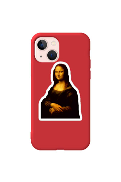 Other Apple iPhone 13 Davinci Red Colored Silicone TPU Θήκη