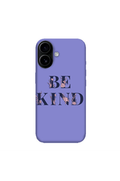 Other Apple Iphone 16 plus Be Kind Purple Colored Silicone TPU Θήκη