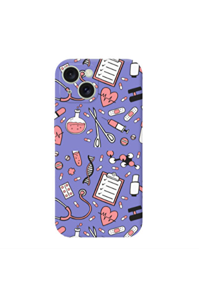 Other Apple iPhone 15 Plus Laboratory Purple Colored Silicone TPU Θήκη