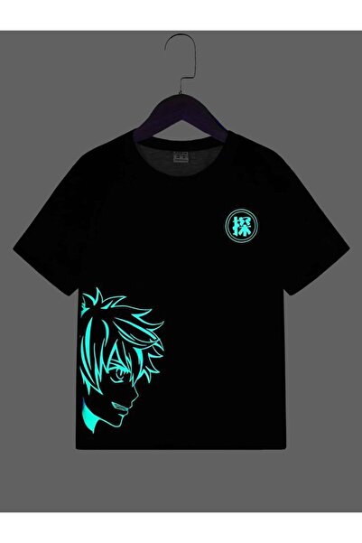 TİMİSİVA Children's Printed Crew Neck Short Sleeve Black T-Shirt