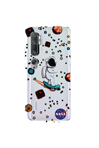 Other Xiaomi Mi Note 10 Pro Astronaut with skateboard Transparent Silicone TP...