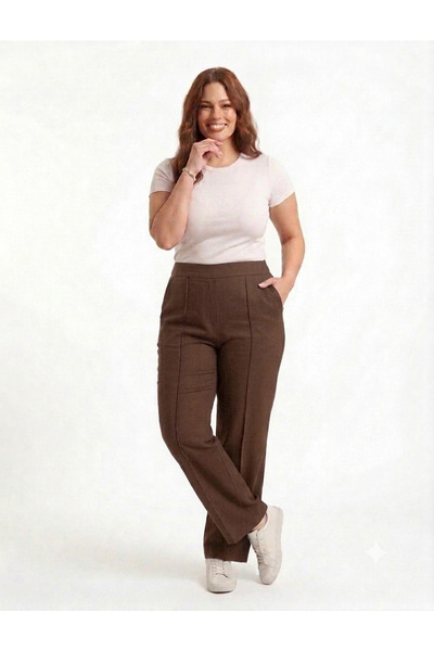 Vinola Plus Size Lycra Modal Fabric Pocketed Comfortable Cut Sweatpants