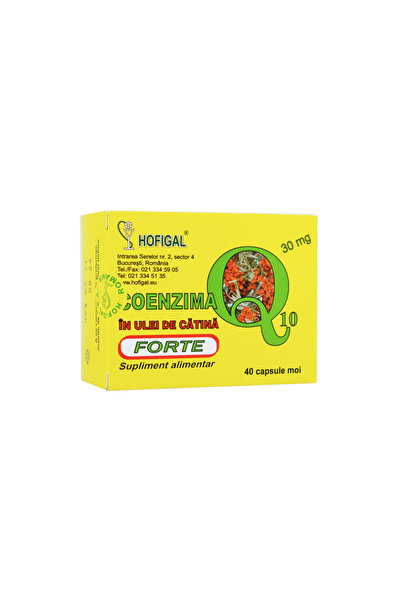 Hofigal Coenzima Q10 + Ulei Catina Forte 30mg 40cps moi