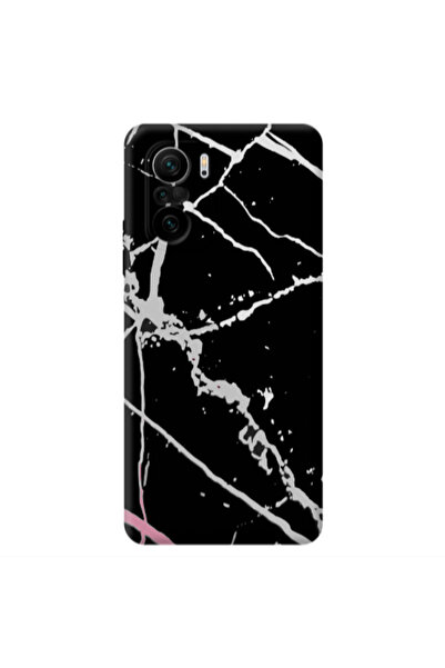 Other Xiaomi Poco F3 Marble Cream Cracks Transparent Silicone TPU Θήκη