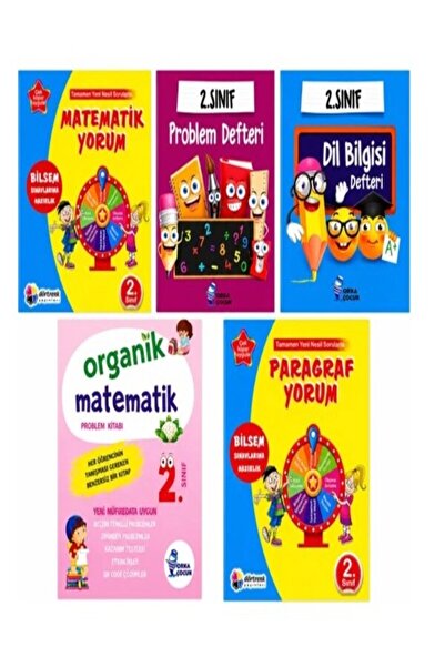 Orka Çocuk Yayınları 2. Sınıf Yardımcı Kaynak Seti 5 Kitap – Matematik, Probl...