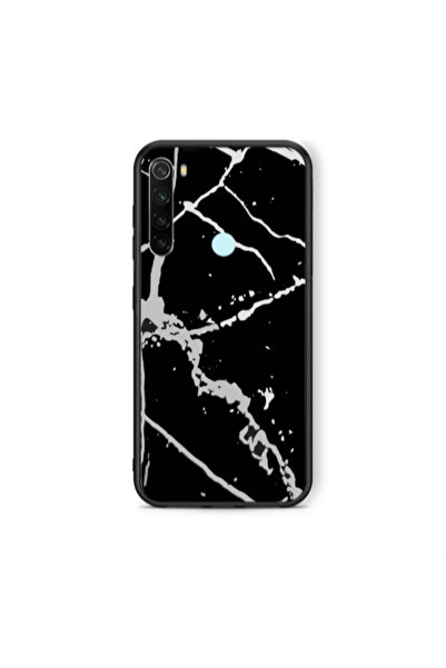 Other Xiaomi Redmi Note 8 Marble Cream Cracks Black Glossy Θήκη