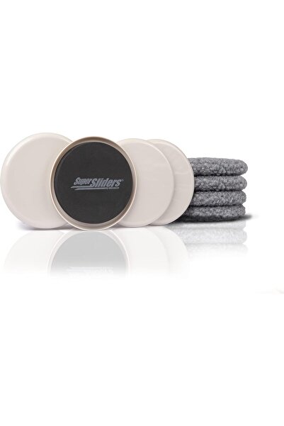 Arabest 5" Round Multi-Surface Furniture Sliders,2-in-1 Reusable Moving Pads ...