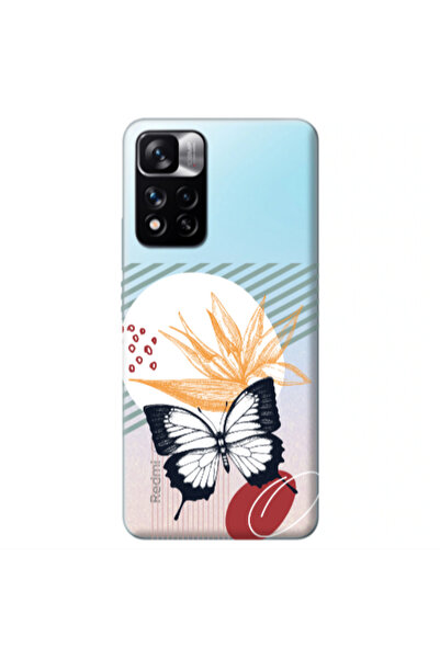 Other Xiaomi Redmi Note 11s 5G Butterfly Lines Transparent Silicone TPU Θήκη