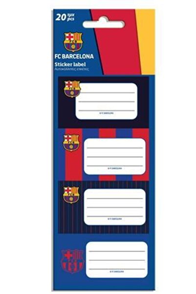 Barcelona ΑΥΤΟΚΟΛΛΗΤΑ ΕΤΙΚΕΤΕΣ 20 ΤΕΜ. 5 ΣΧΕΔΙΑΣΜΟΙ
