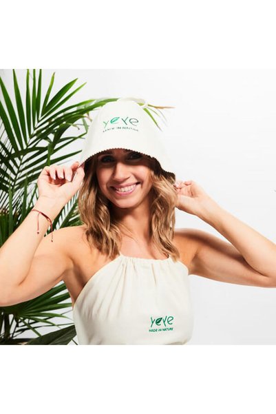 YEYE Made In Nature Căciulă de saună unisex din lână 100% împâslită