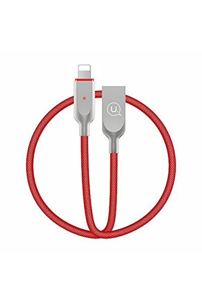 Usams Cablu de încărcare U-Sun USB-A la Lightning 1.9m Roșu