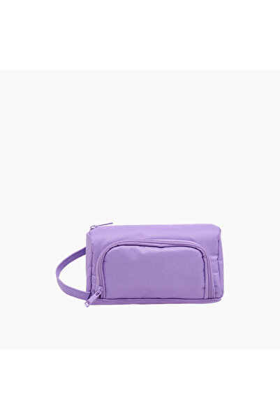 Lifestyle Solid Pencil Case with Zip Closure
