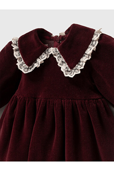 Momercy Baby Girl Velvet Dress Knitwear Cardigan Bandana Boxed Gift Set of 3