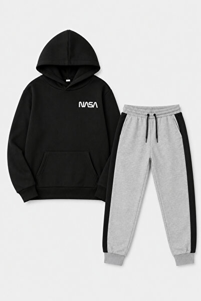 Trendy Merry Store Unisex Children's Tracksuit Set with Kangaroo Pockets and ...