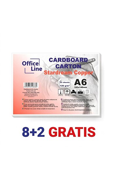 Libra 8+2 FREE A6 Cardboard 120gr Stardream 03 Copper top.25 sheets