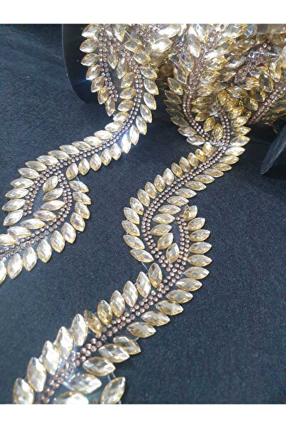 ESRA ŞELEM Honey Color Iron-On Decorative Strip Accessory 1 Meter