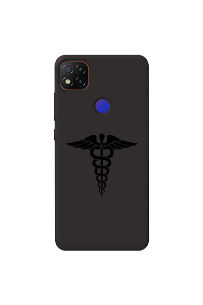 Other Xiaomi Redmi 9c Medical Spa Black Colored Silicone TPU Θήκη
