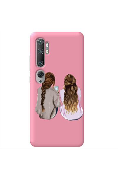 Other Xiaomi Mi Note 10 Friends Pink Colored Silicone TPU Θήκη