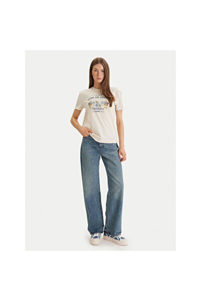 Guess Γυναικείο T-shirt W6GI27K3160 Μπεζ