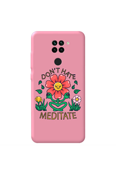 Other Xiaomi Redmi Note 9 Meditate Pink Colored Silicone TPU Θήκη