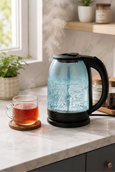 Generic Modern Black 1.8L Electric Kettle for a Stylish and Luxurious Hospita...