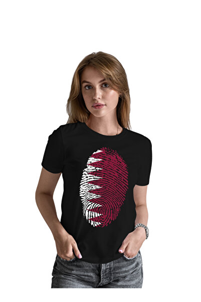Generic Fashion World High Quality Printed Cotton T-Shirt with Qatar Fingerpr...