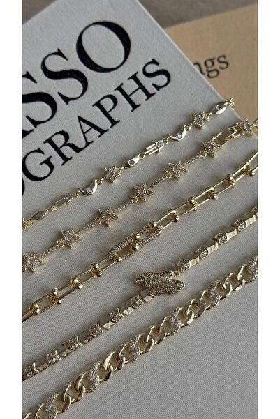 İREM YILDIZ 14K Luxury Gold Kararma Yapmaz Kadın Bileklik
