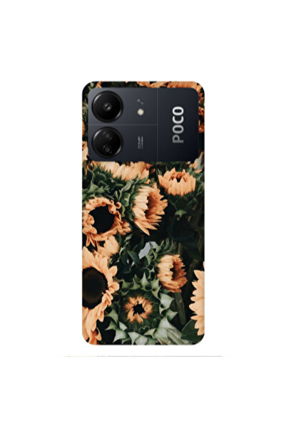 Other Xiaomi Poco C65 Sunflowers Transparent Silicone TPU Θήκη
