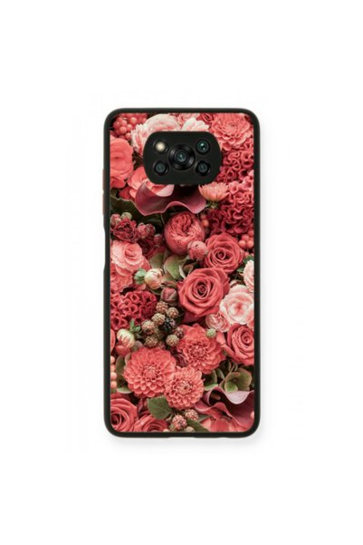 Other Xiaomi Poco X3 /X3 Pro Rose festival Black Glossy Θήκη