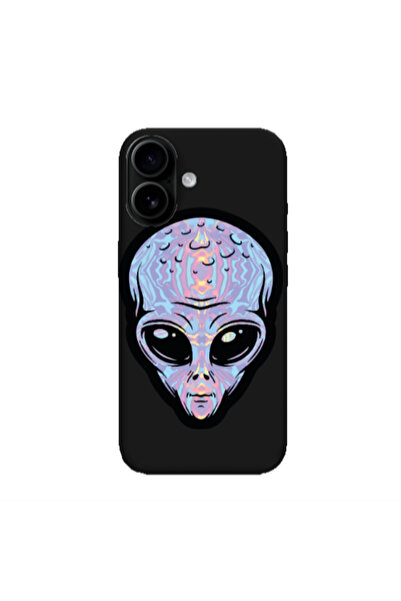 Other Apple Iphone 16 plus Alien Black Colored Silicone TPU Θήκη