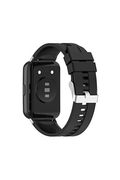 OEM Λουράκι Σιλικόνης Μαύρο (Huawei Watch Fit 2)