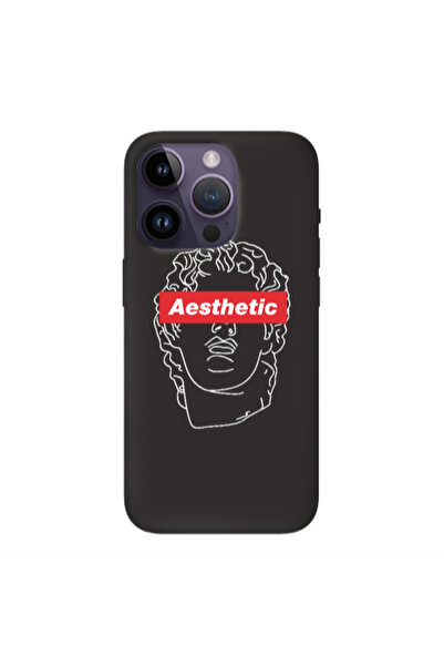 Other Apple iPhone 14 Pro Aesthetic Black Colored Silicone TPU Θήκη
