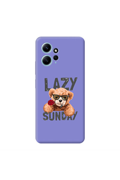 Other Xiaomi Redmi Note 12 4G Lazy sunday Purple Colored Silicone TPU Θήκη