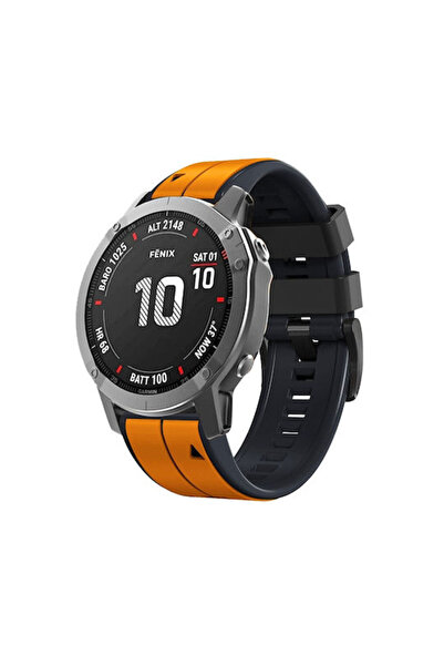 OEM Δίχρωμο Λουράκι Μαύρο (Fenix 3 / 5X / 5X Plus / 6X / 6X Pro / 7X / 7X Pro...