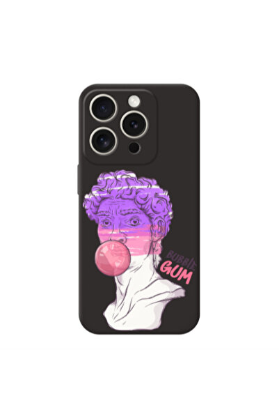 Other Apple Iphone 16 Pro Max Pin Bubble Black Colored Silicone TPU Θήκη