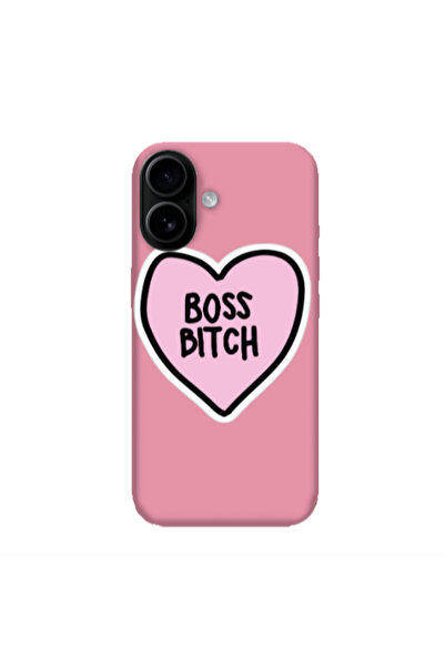 Other Apple Iphone 16 plus Boss Bitch Pink Colored Silicone TPU Θήκη