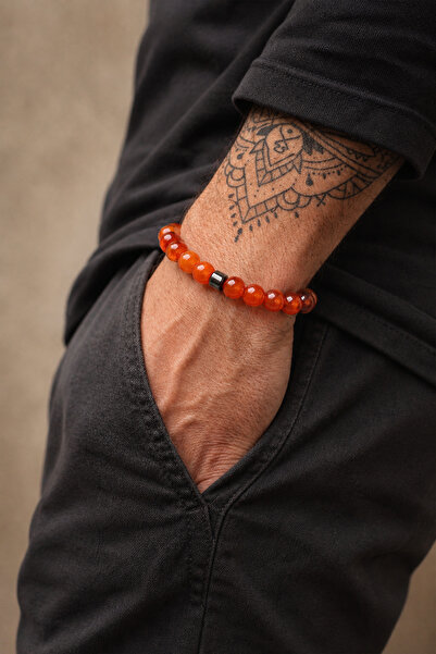 Orenda Design Agate Men's Bracelet |   Power & Balance Stone |   Natural Stone