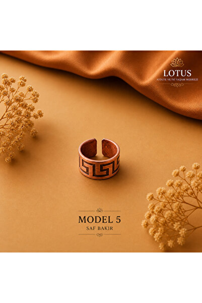 Lotus Atölye ve İyi Yaşam Merkezi 🧡 %100 Saf Bakır Yüzük Koleksiyonu – Ayarl...