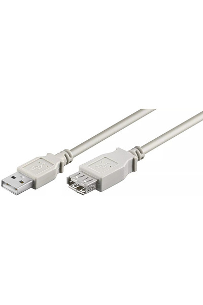 OEM Cablu prelungitor USB A 2.0 tata USB A 2.0 mama 1.8m gri Goobay